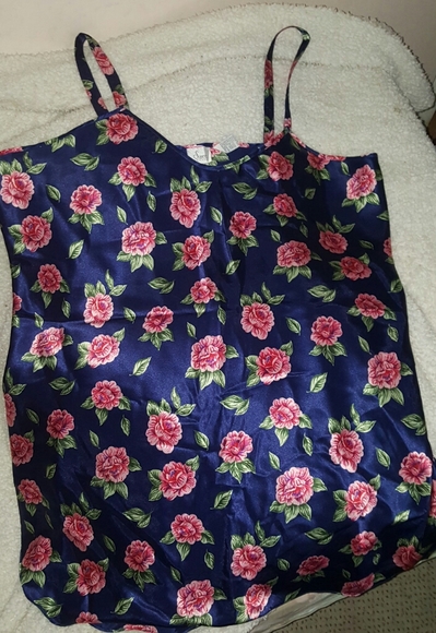 Sopre Lingerie Navy Blue Floral Slip On Pajama - Picture 3 of 4